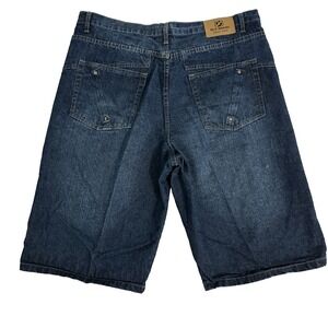 Old Skool Shorts Jorts Mens Size 40 Dark Wash Denim Streetwear Hip Hop Skater